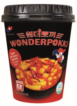 Токппоки быстрого приготовления: "Wonderpokki Super Hot Spicy Cup"  120гр./стакан