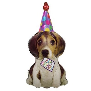 Шар фольга 30" "Щенок в колпаке" 76см