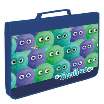 Папка для тетрадей. А4 с ручками молния, ткань.лам.картон "Пушистики".ОНИКС