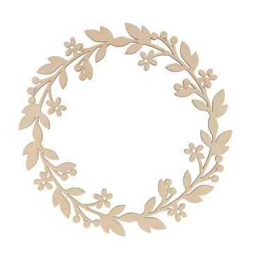 Заготовка деревянная ПАСХА Венок "Ажурный" 25см