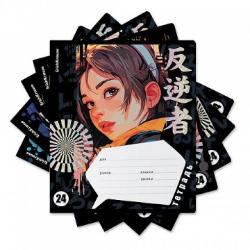 Тетрадь А5 24л кл. Erich Krause "Tokyo Date" MIX-PACK