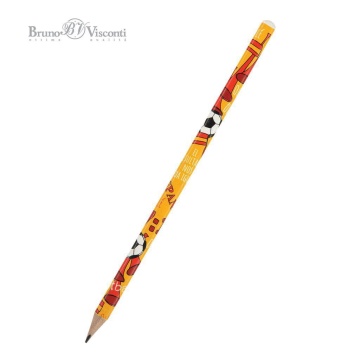 Карандаш ч/гр BV "HappyGraphix. Футбол.Чемпионы. Испания" НВ