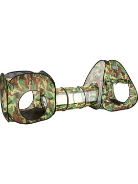 Палатка с туннелем "Военная" 230х78х91см, в сумке ПВХ