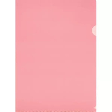 Папка уголок А4 прозр. плотн. 0,18мм красная