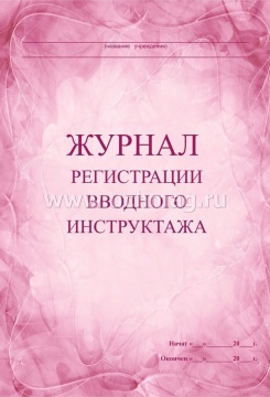 Журнал вводного инструктажа