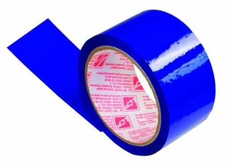 Скотч 48мм*66м цветн. синий 45мк