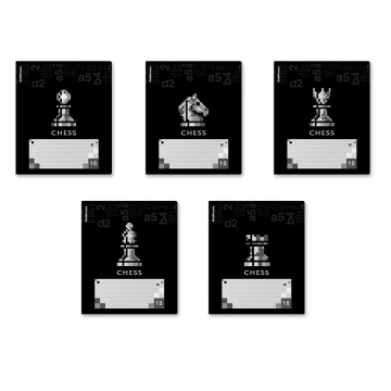 Тетрадь А5 18л лин. Erich Krause "Chess Player" выб. УФ-лак MIX-PACK