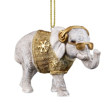 Украшение ErichKrause Decor Модный слон золотой 8.5см