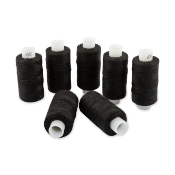 Нитки швейные "Gamma" черный, армированные, 65 ЛХ 200 м