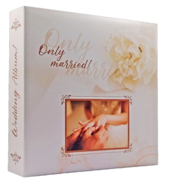 Фотоальбом 500 фото 10*15см 3 кольца, Only married. Свадебная магия, пластик.стр.