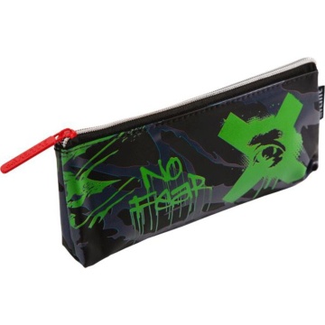 Пенал-косметичка (210*80*35) молния, силикон "The X No Fear", треугольный,