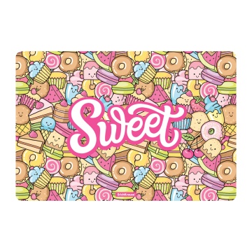 Подкладка настольная пластиковая ErichKrause Сладкий рай, А3 (в пакете по 12 шт.)