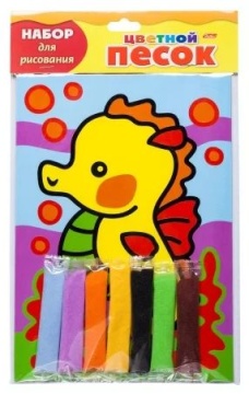 Аппликация из песка А5 "Морской конек"