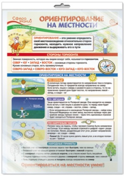 Плакат 30*40см "Ориентирование на местности. Окружающий мир в начальной школе" инд. упак.