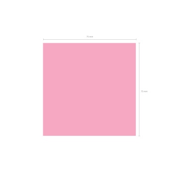 Блок самоклеящийся бумажный ErichKrause Yummy, 75х75 мм, 80 листов, розовый (в пластиковой коробке)