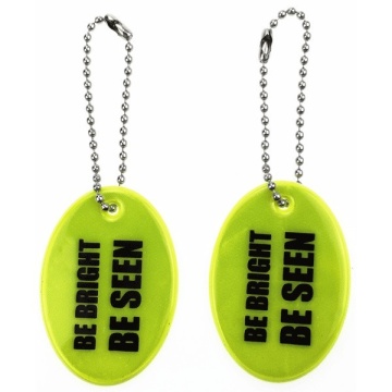 Брелок светоотражающий "Be bright" желтый е.п