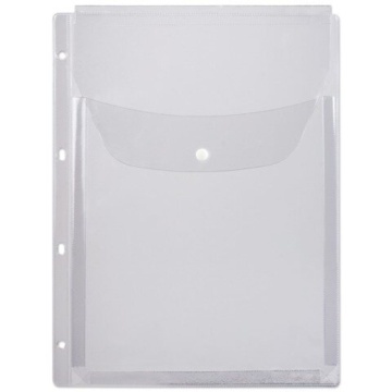 Конверт на кнопке 245*310мм 0,4мм с перфорацией, расширение до 2,5см (250 л)