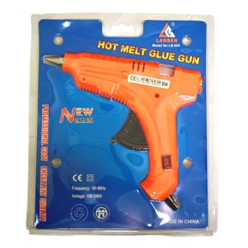 Клеевой пистолет, мощность 60 Вт, диаметр клеевого стержня 1,1см (2 стержня в комплекте)