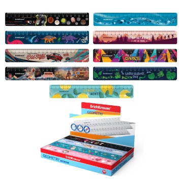 Линейка 20 см "Для мальчиков", цвет ассорти