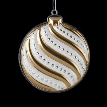 Набор ErichKrause Decor 3 украшения Елочные шары золото 8см