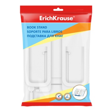 Подставка для книг пластиковая ErichKrause Base, Classic, белый