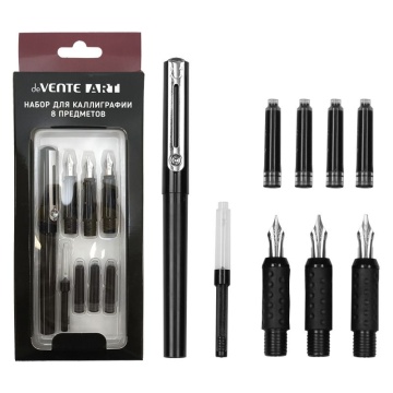 Набор для каллиграфии "deVENTE. Art" 8 шт.(корпус ручки,3 насадки,конвертер,3картр-а)