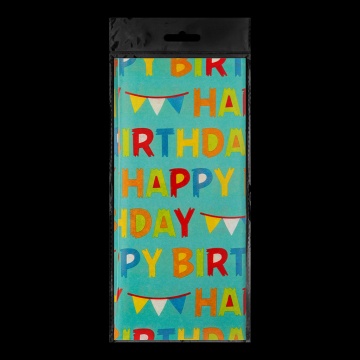 Набор ErichKrause Decor 4 листа упаковочной бумаги тишью С Днем Рождения 50х70см