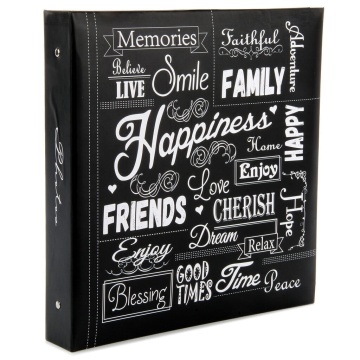 Фотоальбом 500 фото 10*15см 3 кольца Happiness