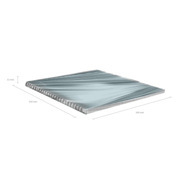 Тетрадь общая с пластиковой обложкой на спирали ErichKrause Reef, бирюзовый, А5, 80 листов, клетка