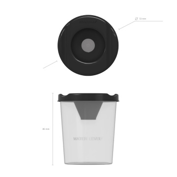 Стакан-непроливайка ErichKrause Classic, черный