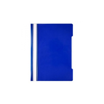 Скоросшив. пласт. прозр. верх.  синий, 0.11/0.13