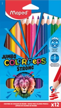Карандаши цвет. Jumbo 12цв  Maped Color Peps Strong  ударопрочные