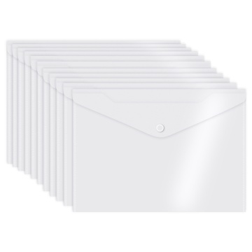 Конверт на кнопке А4 0,30мм, прозрачный