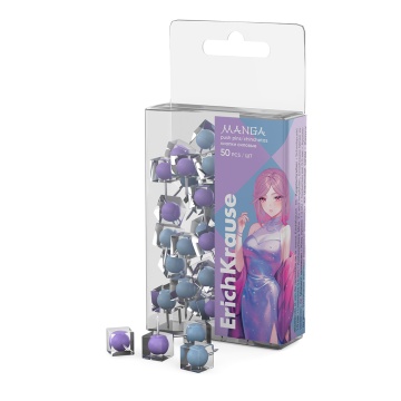 Кнопки силовые  10мм 50 шт.  Manga ассорти,  пэт-бокс
