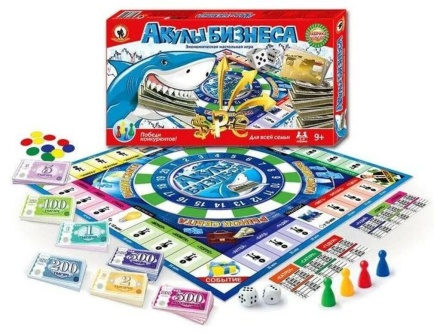 Игра настольная "Акулы бизнеса" аналог Монополии 8+
