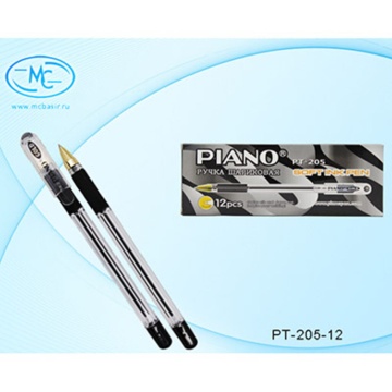 Ручка шар. Basir "Piano GOLD" черная, масл.осн., 0,5мм, 140мм