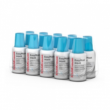 Корректирующая жидкость водная основа 20г кисточка "EasyMask Aqua"