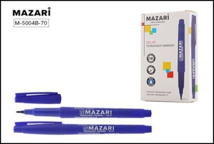 Маркер перманентный 1,5мм пулевидный, синий