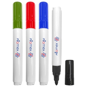 Набор маркеров для белой доски 3,0мм 4цв.,колпачок без клипа