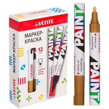 Маркер-краска 2.8мм золотой