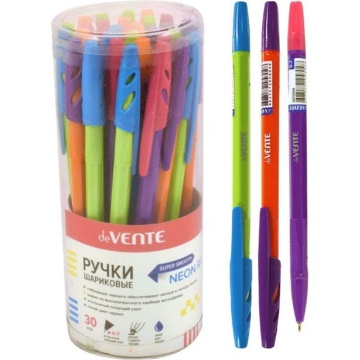 Ручка шар. deVENTE "Neon Rave", 0,7мм, масл. чернила, синяя