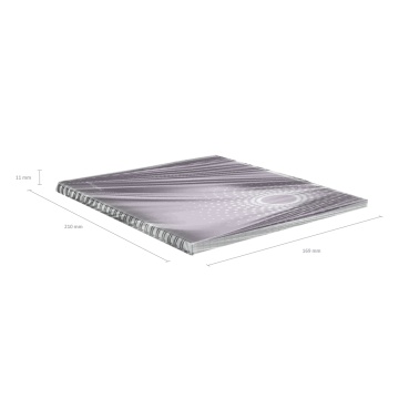 Тетрадь общая с пластиковой обложкой на спирали ErichKrause Marsalа, фиолетовый, А5, 80 листов, клет