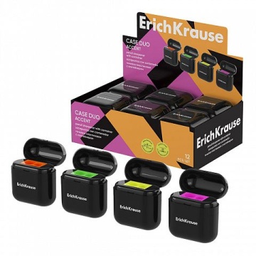 Точилка пласт. с контейнером 2 отв. Case Duo, Accent