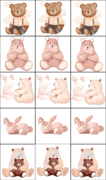 Наклейки-оценки 9*16см "Плюшевые игрушки"