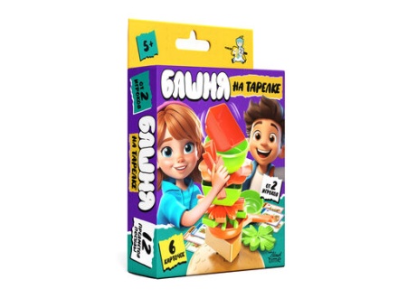 Игра настольная "Башня на тарелке" 5+
