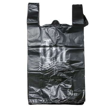 Пакет майка ПНД 30см+14см*55см 25мк Fa черный