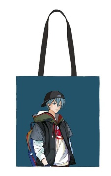 Сумка-шоппер 35*42 см Арт и Дизайн "Аниме" мальчик, синяя