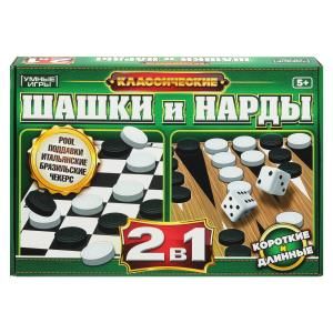 Игра 2в1 "Шашки и нарды"