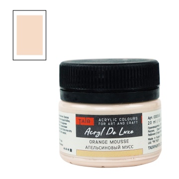 Краска акрил. "Акрил-Хобби" DeLux  20 мл, апельсиновый мусс