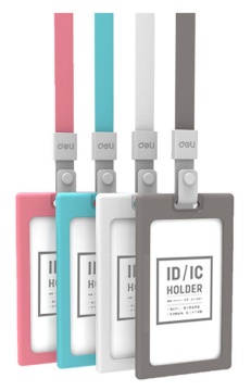 Бейдж 54х90 мм. вертик., СИЛИКОН, без крепления, голубой